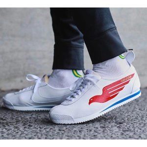 NIKE White Cortez 'Falcon' Sneakers size 10.5